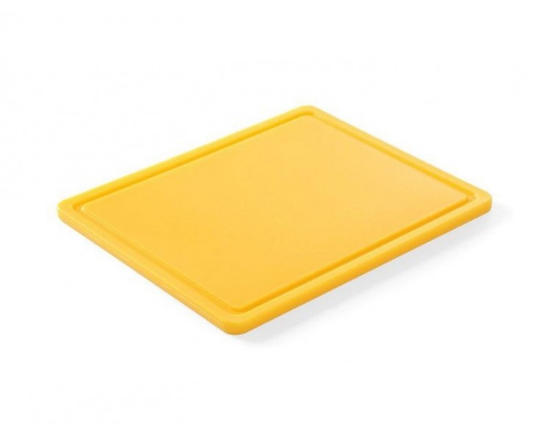 Дошка кухонна Hendi НАССР жовта 1/2 32,5х26,5 см h1,2 см пластик (826157), фото 1
