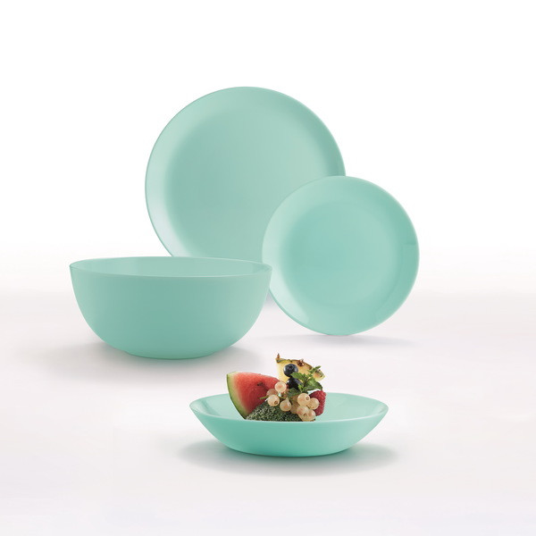 Сервіз столовий Luminarc Diwali Turquoise 19 предметів склокераміка (2947P), фото 1