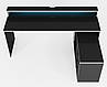 Геймерський стіл "MARS-2, M2-W" 180х60х75 см. Чорно-білий, фото 4
