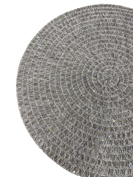 Килимок сервірувальний Оленс Джуда сірий d38 см (102-83), фото 1