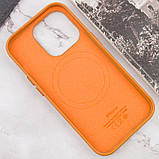 Шкіряний чохол Leather Case (AAA) with MagSafe and Animation для Apple iPhone 14 Pro (6.1") Golden Brown, фото 7