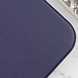 Шкіряний чохол Leather Case (AAA) with MagSafe and Animation для Apple iPhone 14 (6.1") Ink, фото 4