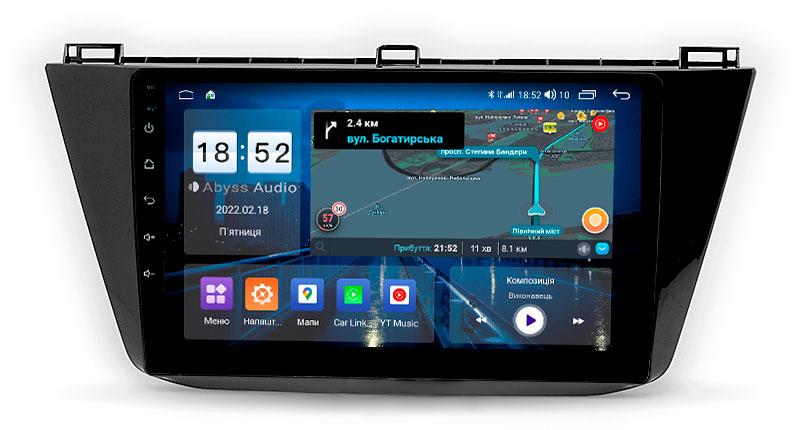 Штатна магнітола Abyss Audio QS-0376 для Volkswagen Tiguan 2016+