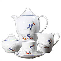Чайный сервиз Thun Saphir (Гуси) на 6 персон 17 предметов 250мл фарфор (2642300)