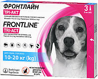 Frontline Tri-Act M для собак весом 10-20 кг, 1 шт