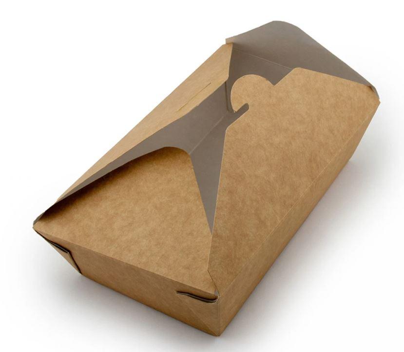 Ланчбокс Turkey крафт універсальний 19,5х13,8 см h4,8 см паперовий (012352/50/200), фото 1