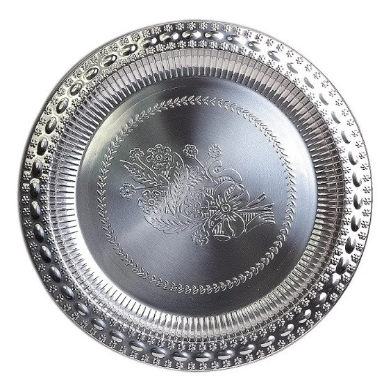 Таця Kamille круглий d45 см неіржавка (4372 K), фото 1