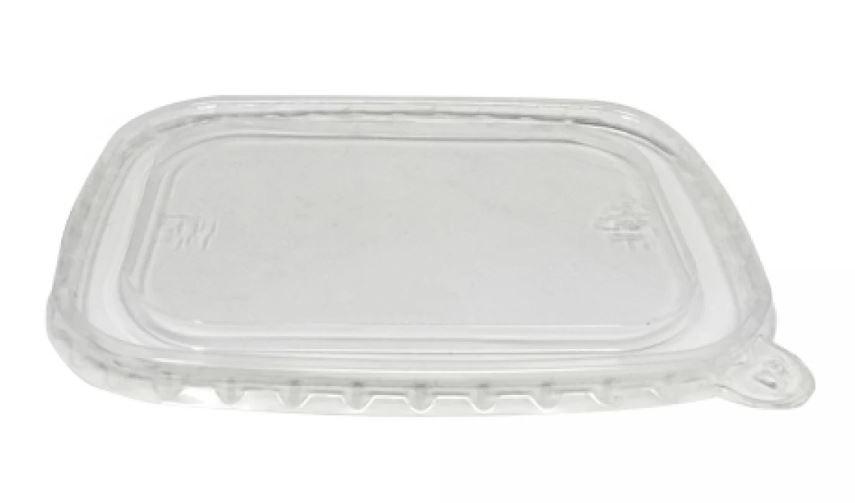 Кришка плоска овальна Turkey PP напівпрозора 17х12 см поліпропілен (012347p/50/300), фото 1