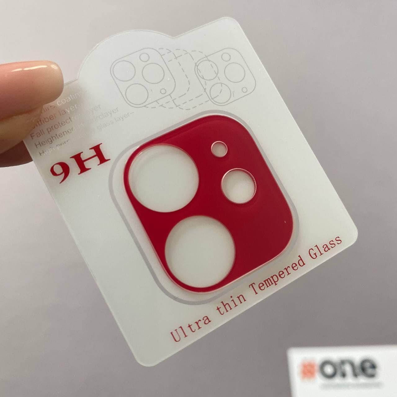 

Защитное стекло на камеру Apple iPhone 11 3D стекло для камеры айфон 11 красное TDK, Красный