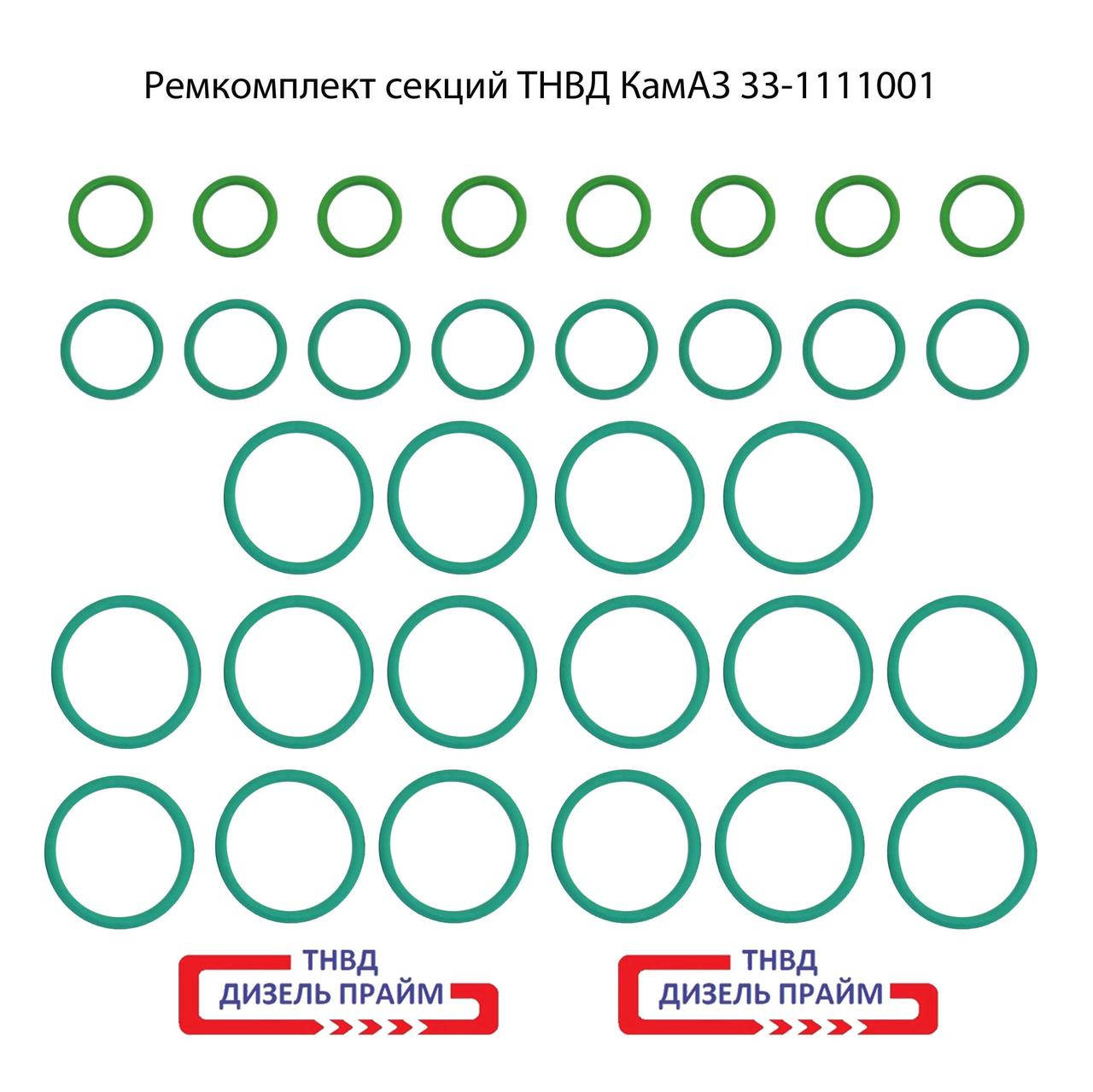 

Ремкомплект секций ТНВД. КамАЗ 740, 33-1111001