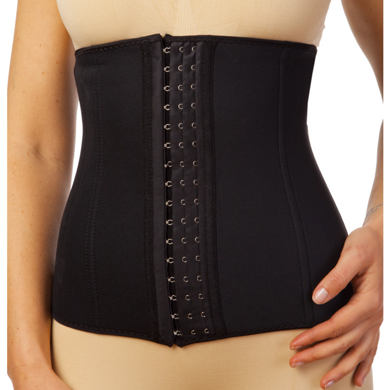 

Корсет для талии SP-Sport M-XL чёрный / Корсет для похудения живота / Спортивный пояс утягивающий талию, Черный