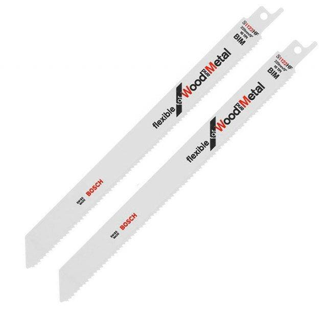 

Полотна сабельной пилы BOSCH S1122HF по дереву и металлу 2 штуки в упаковке