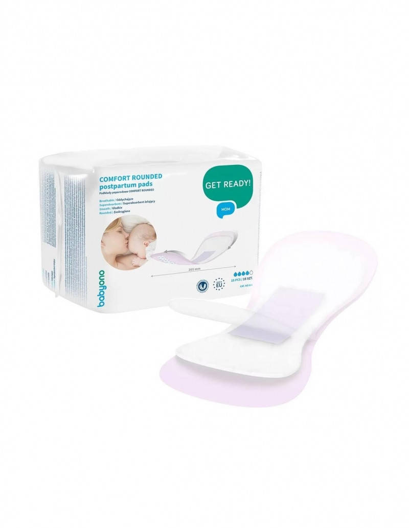 

Послеродовые прокладки Comfort Rounded 15 шт. Baby Ono 941
