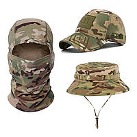 Комплект 3В1 Кепка 5.11 Балаклава мультикам та Панама