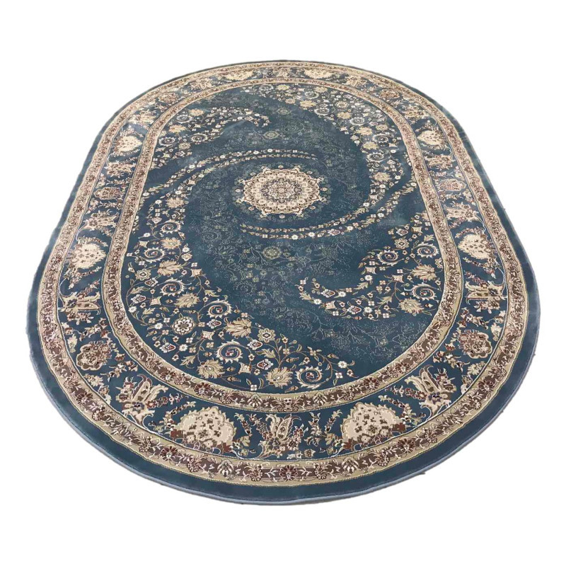 Килим східна класика ESFEHAN 7927A 2,5Х3,5 Блакитний овал, фото 1