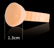 Кольцо для клея для наращивания ресниц силиконовое овальное 1,3 см 100 шт \уп