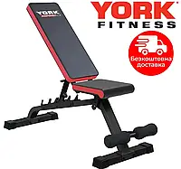 Скамья тренировочная York Fitness ASPIRE 280 FID многофункциональна для пресса и жима