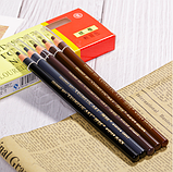 Олівець для брів водостійкий із самозаточуванням коричневий, фото 2