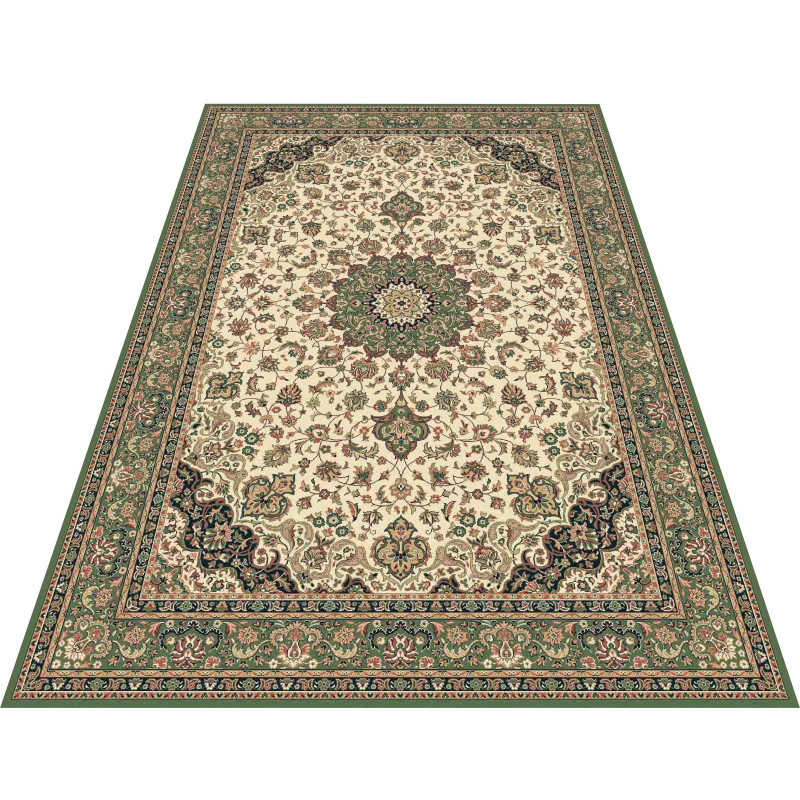Килим KASBAH S 12217/416 2Х2,9 Бежевий із зеленим прямокутник