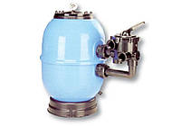 Фильтровальная емкость LISBOA, 450 мм, 8 м3/час шестиходовый боковой клапан, 70 кг песка
