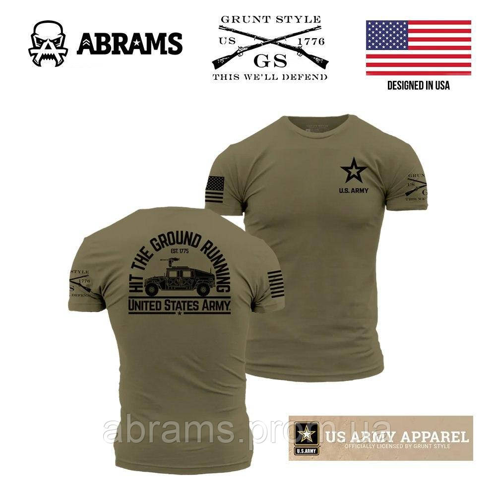 Футболка Grunt Style Army Hit The Ground Running T-Shirt | Military Green