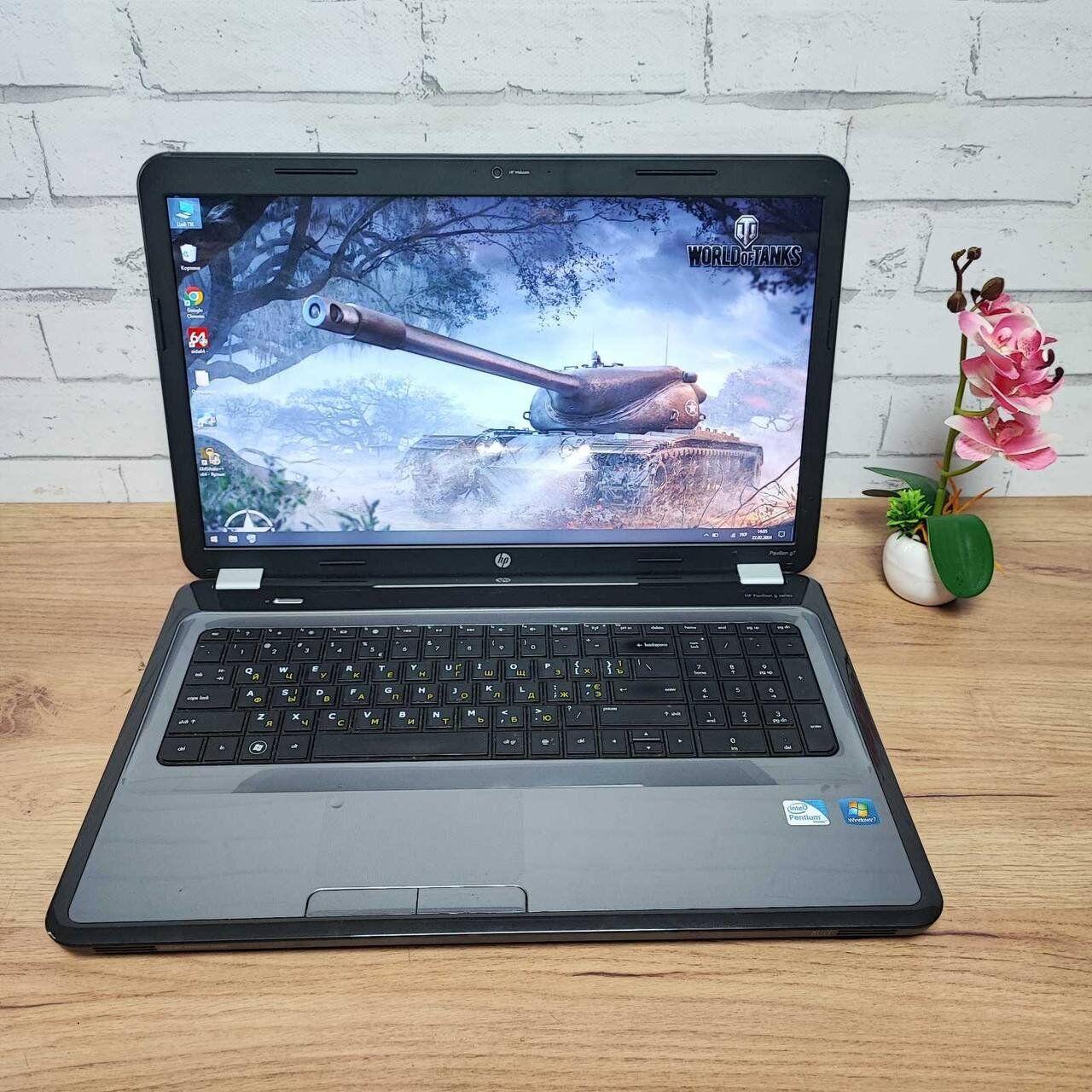 Б/в Ноутбук HP Pavilion G7 17.3" 1600x900| Pentium P6200| 8 GB RAM| 120 GB SSD| HD