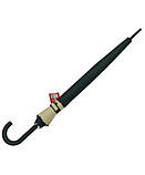 Парасолька-тростина жіноча Zilner ZIL-203 напівавтомат на 16 спиць з бежевою облямівкою (88922G-E) Зелений, фото 3