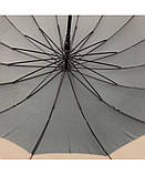 Парасолька-тростина жіноча Zilner ZIL-203 напівавтомат на 16 спиць з бежевою облямівкою (88922G-E) Зелений, фото 5