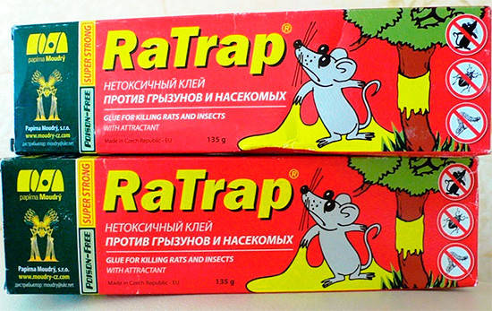 Засіб клей RaTrap (Ра трап / РаТрап)135 г - не висихає клей для боротьби з гризунами і комахами, фото 2