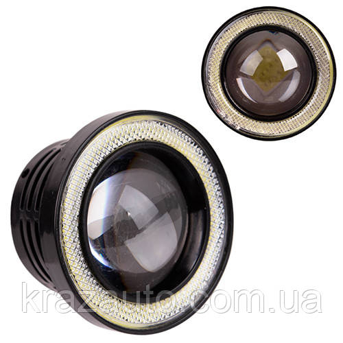 Лінзи LED Angel Eves 12V-55W D-76 мм white+yellow 60223 (AG-2510 W+Y)