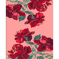 Набір для розпису по номерах Троянди на рожевому фоні Strateg розміром 40х50 см (DY411) от IMDI