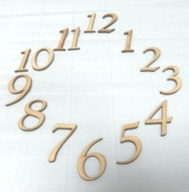 Набір цифр для годинників №3, 5см (мдф3мм)