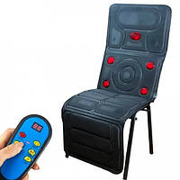 Масажна накидка на крісло 12/220V в машину та вдома Massage JB-618A LY59 на сидіння з пультом керування l