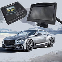 Монітор для камери заднього виду Відеореєстратор Кольоровий автомобільний екран 4.3" з 2 відеовиходами l
