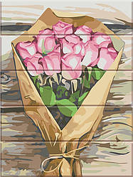Картина за номерами ArtStStotory Букет рожевих троянд, 30 х 40 см (ASW151)
