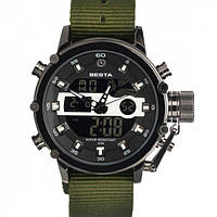 Часы мужские наручные Besta Prof (Green), часы мужские с хронографом мужские армейские водостойкие