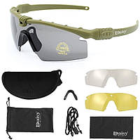 Солнцезащитные тактические ударопрочные очки Daisy X11 олива с поляризацией svitloochey