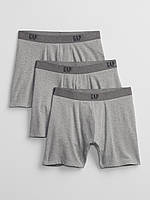 Набор трусов Gap Logo Boxer Briefs (3-Pack) Heather Gray - XL