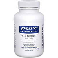 Глютамин Pure Encapsulations L-Glutamine 850 mg 90 Caps PE-02232 AG, код: 7637158