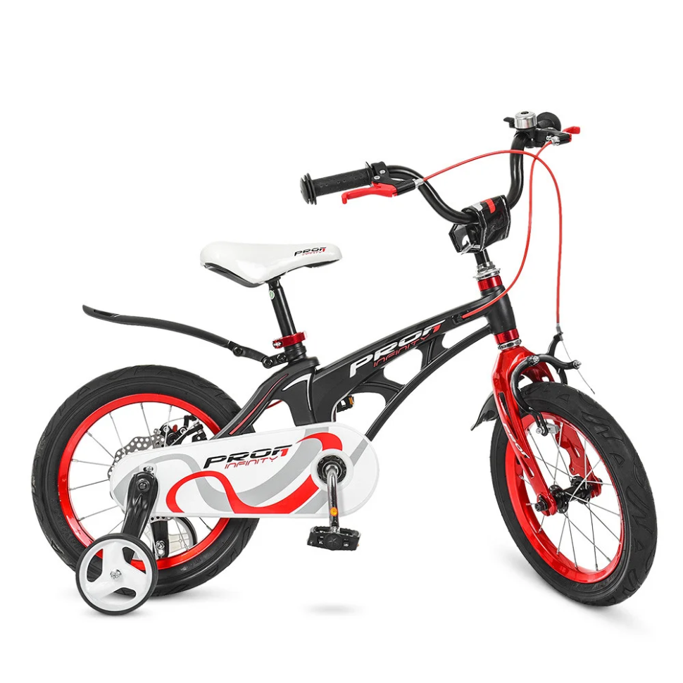 Велосипед дитячий PROF1 LMG14201 14 дюймів, червоний від PolinaToys