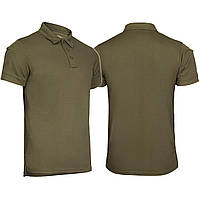 "Футболка поло термоактивная MIL-TEC Tactical Polo Quickdry: Оливковая Тактическая Термоактивная Футболка