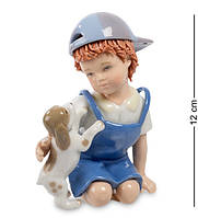 Статуэтка Мальчик с собачкой 12 см Pavone AL45788