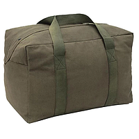 Парашютная тактическая сумка US COTTON PARACHUTE CARGO BAG "Командный Оливковый"