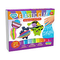 Набор для лепки с воздушным пластилином Elastic Clay 70140, 20 стиков от PolinaToys