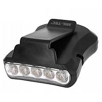 Фонарик на козырек кепки MIL-TEC Clip Light 5 LED