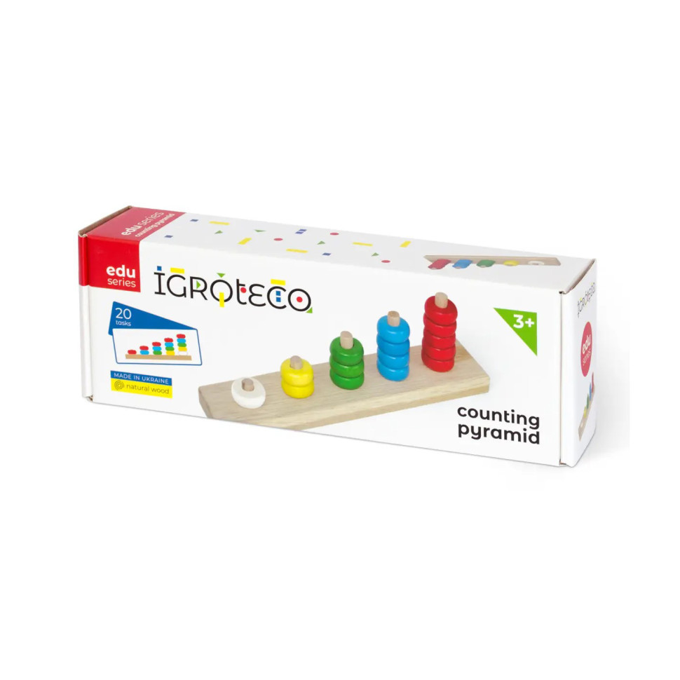Детская развивающая игра "Пирамидка-считалочка" Igroteco 900439 от PolinaToys - фото 4 - id-p2122856345