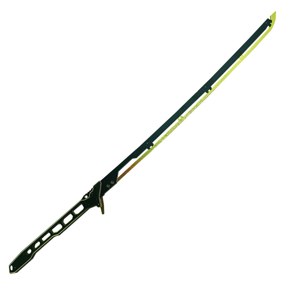Сувенирный деревянный меч Киберкатана CKAT-B, BLACK от PolinaToys - фото 1 - id-p2122888408