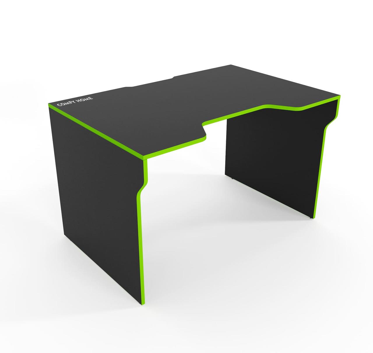 Геймерський стіл «Lyu Kan» 120х80х75 см. Чорний/Лайм, фото 1