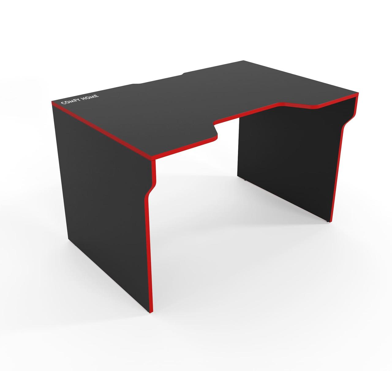 Геймерський стіл «Lyu Kan» 120х80х75 см. Чорний/Червоний, фото 1