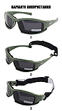 Сонцезахисні тактичні окуляри + 7 комплектів лінз Daisy X7-X олива товщина лінз 2 мл-збільшена товщина svitloochey, фото 5